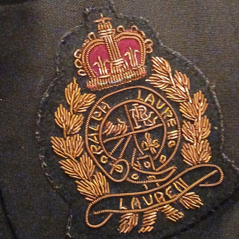 Lauren Ralph Lauren Black crest embroidered Wool blazer. Sz. 16 - Picture 8 of 8